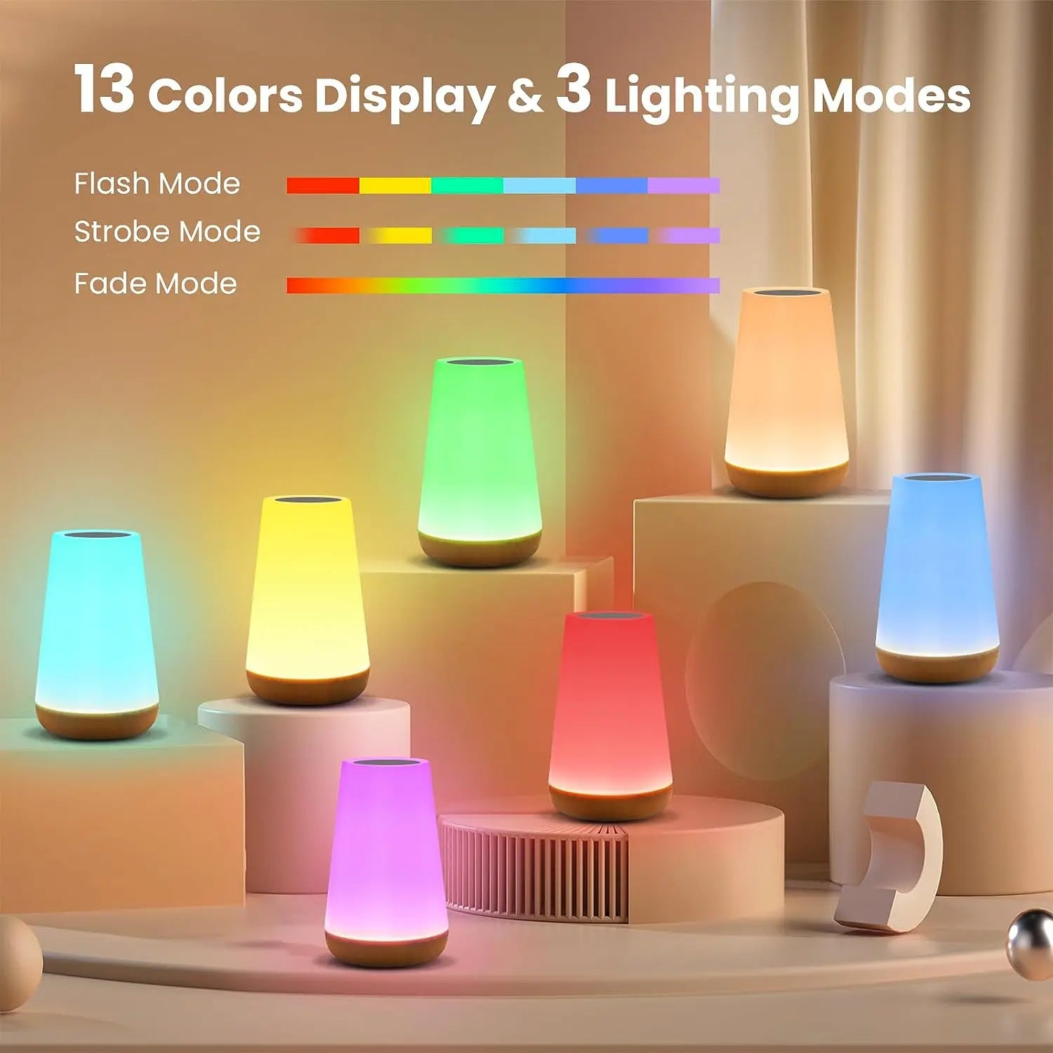 Color Changing Night Light with Remote Control